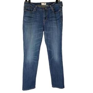 Old Navy Droit Women's Mid Rise Stretchy Straight‎ Leg Blue Denim Jeans Size 4R